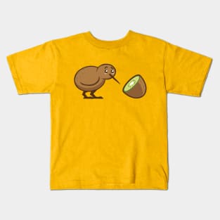 Kawaii Confused Kiwi Kids T-Shirt